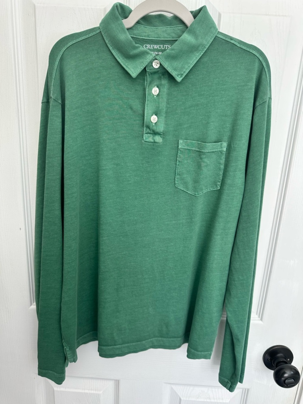 Boys Crewcuts Long Sleeve Slub Pocket Polo